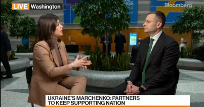 Сергій Марченко для Bloomberg TV: Під час Весняних зборів МВФ та СБ міжнародні партнери запевнили у готовності підтримувати Україну до перемоги